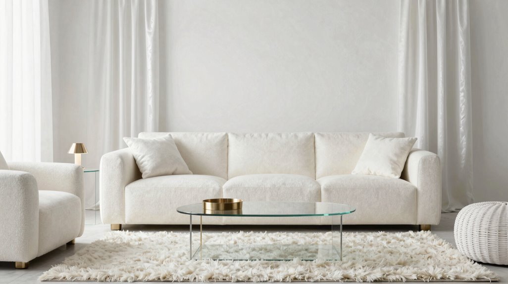 texture rich all white living room balance