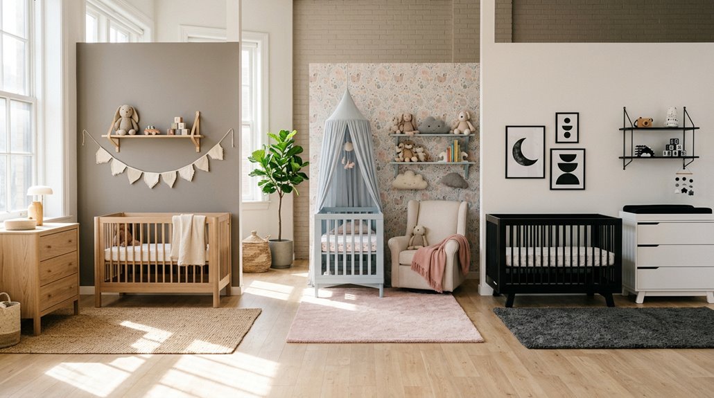 three baby nursery themes adaptable