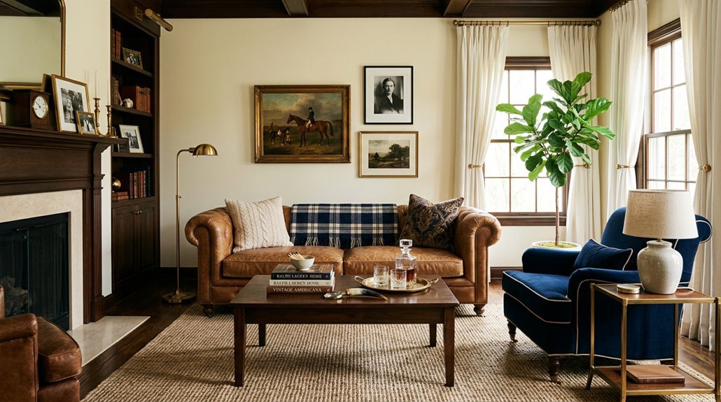 three step ralph lauren living room design