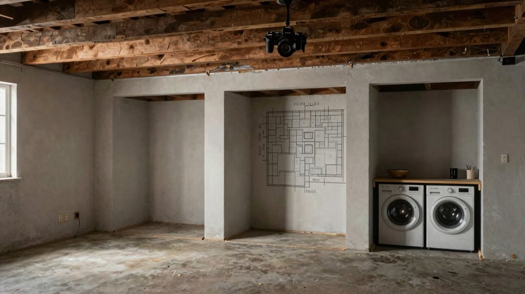 10 Unfinished Basement Design Secrets the Pros Don't Share 4 three zone basement living plan