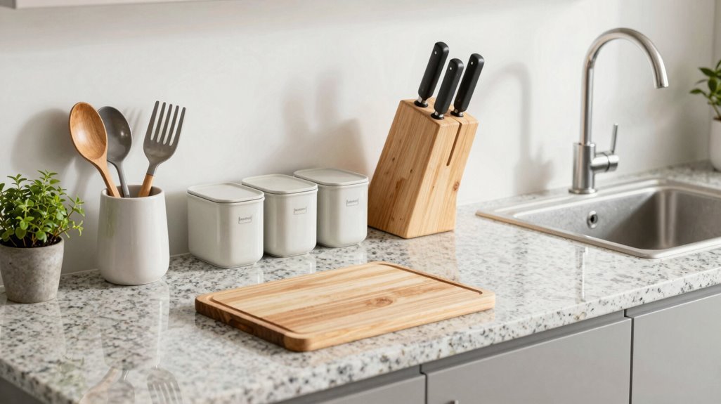 three zones for counters ize cooking prep appliances