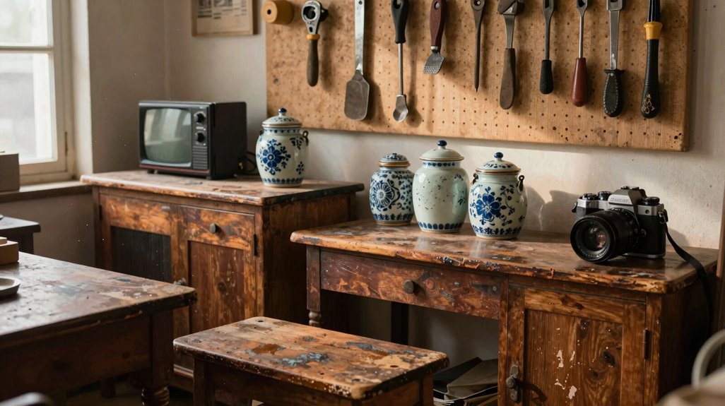 thrifted weathered wood storage harmony