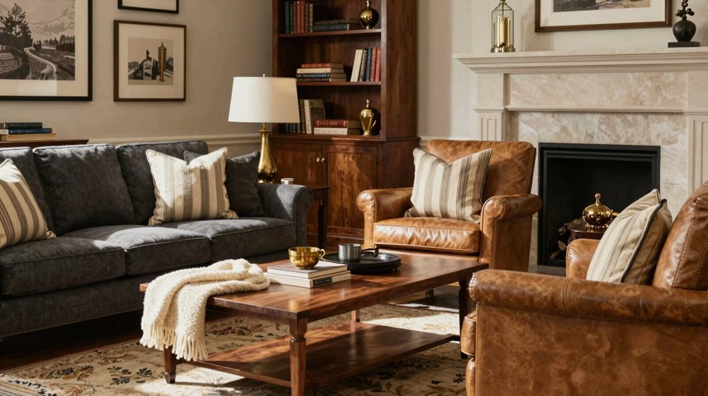 How to Design a Ralph Lauren Living Room 13 thrifting provenance durable equestrian antiques