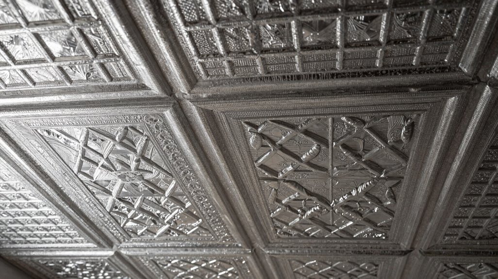 5 Ceiling Design Ideas to Transform Your Space 5 tin tiles wallpaper murals textures