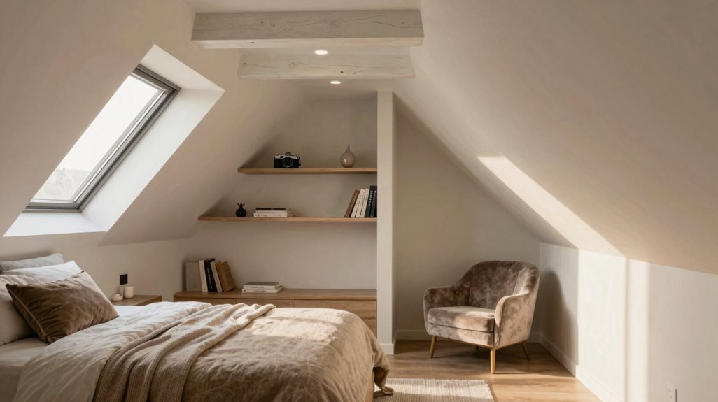 10 Expert Tips for Sloped Ceiling Bedroom Mastery 5 turn dead zones into cozy storage