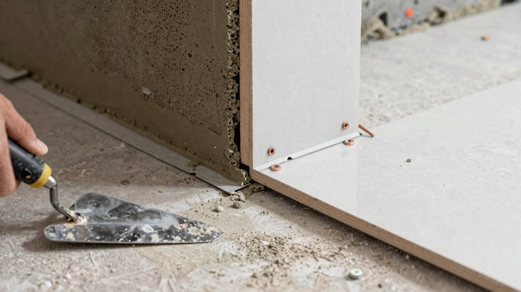 two layer cement backer board installation