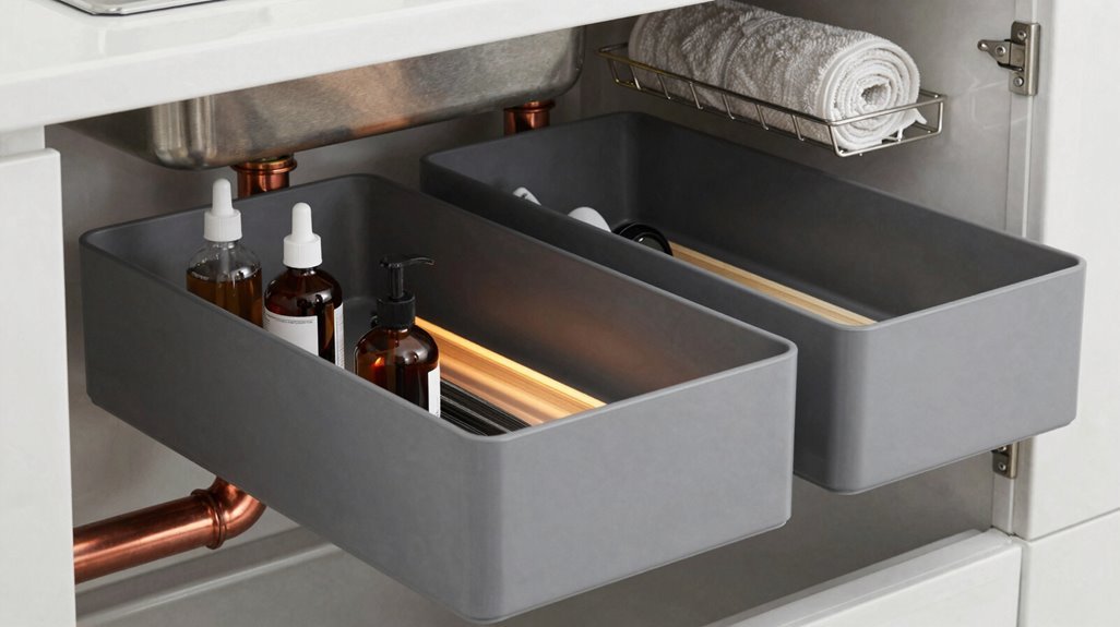 7 Smart Bathroom Storage Ideas You Can Use to Save Space 3 under sink organizers maximize storage space