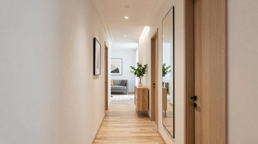 unify hallway with adjacent spaces