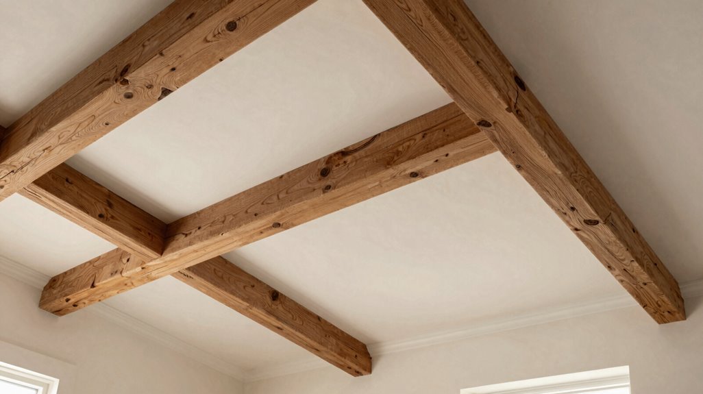 vaulted ceilings beams molding bare