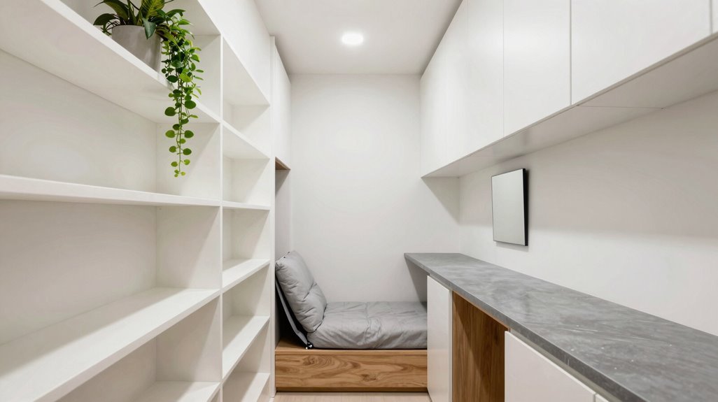 3 Small Apartment Ideas That Actually Save Space 1 vertical storage harnesses space efficiently