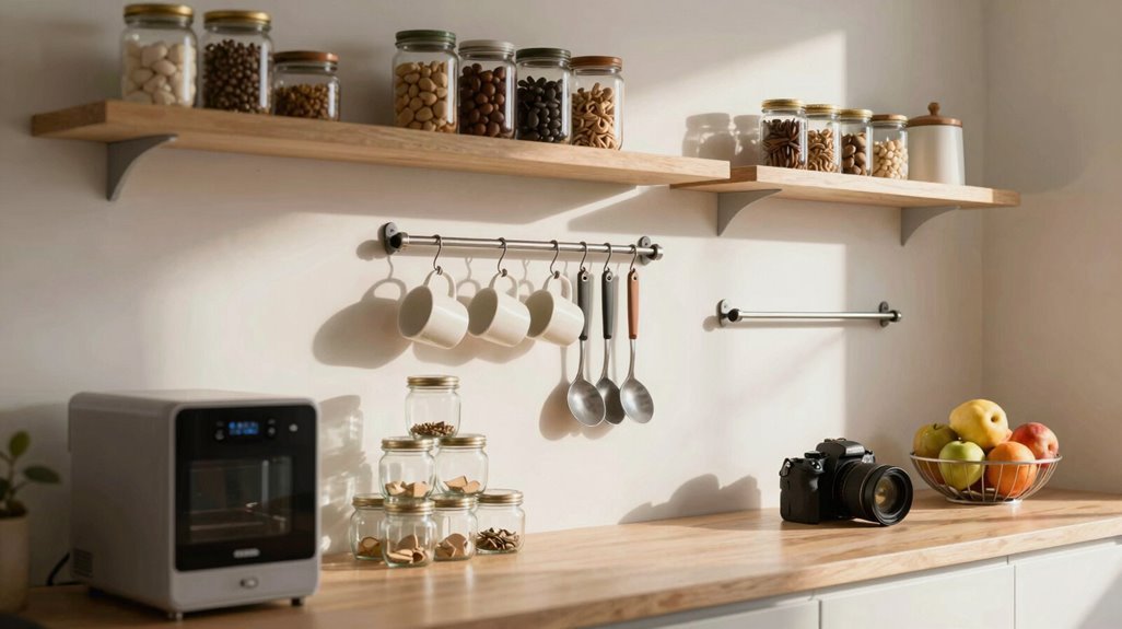 vertical wall storage maximizes space