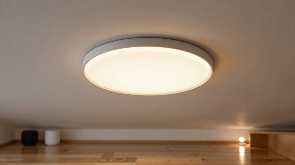 voice controlled dimming flush mounts