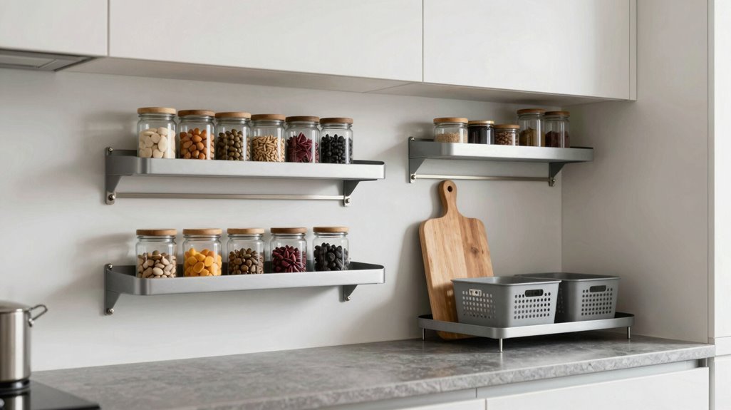 7 Steps to Organize Kitchen Counters—A Complete Guide 4 wall mmounted vertical storage solutions
