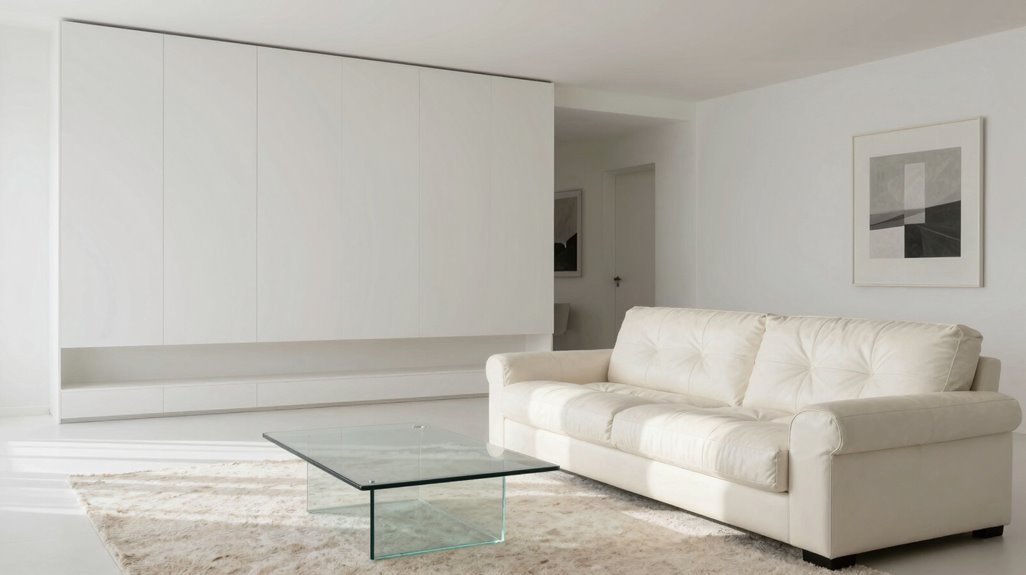 warm minimalist space with layered textures