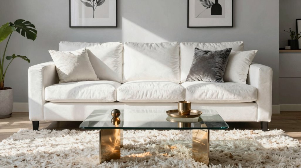 15 Ways to Create Your Dream White Living Room 12 white seating anchors cohesive durable design