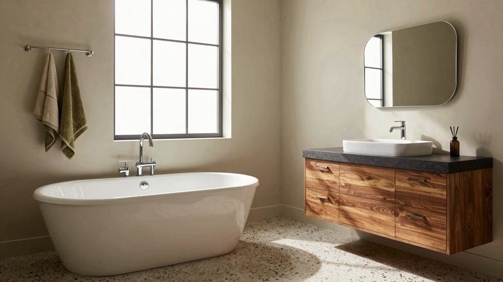 How to Decorate a Mid Century Modern Bathroom Complete Guide 2 whole home material vocabulary map