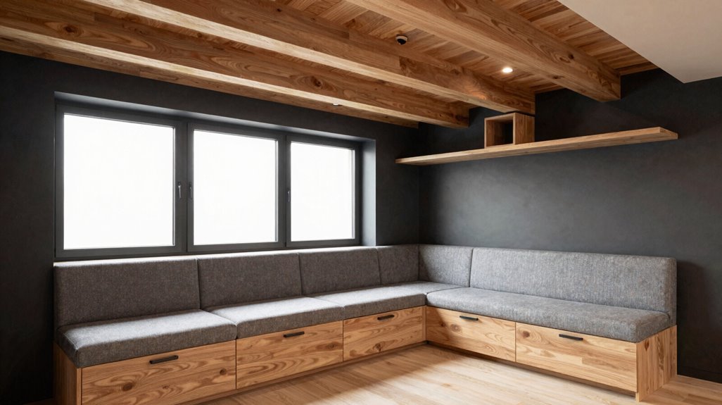 10 Basement Family Room Ideas That Maximize Every Square Foot 6 window seat storage banquettes organizers