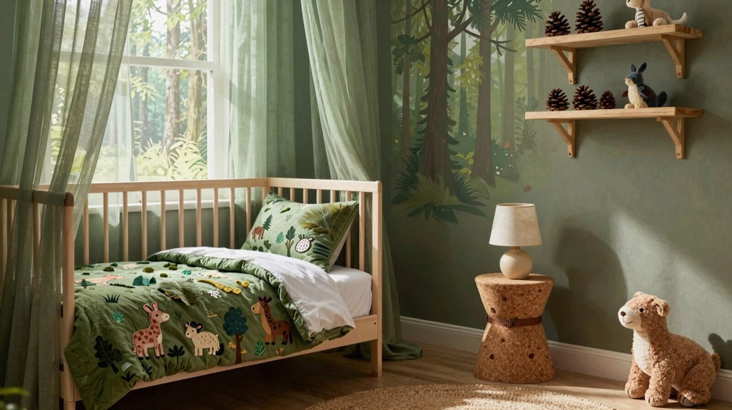 woodland nursery that transitions beautifully